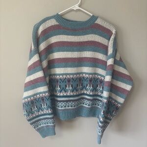 Vintage Paris Sport Club 90s Boxy Sweater